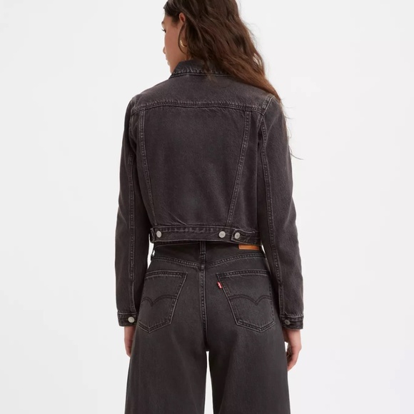 Levi's Premium XS Cropped Denim Trucker 100% Cotton Jean Jacket (XS) - Picture 3 of 13